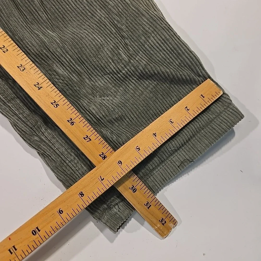 Empyre Men M Corduroy Jogger Pants Gray Drawstring Elastic Waist Street Comfy 33